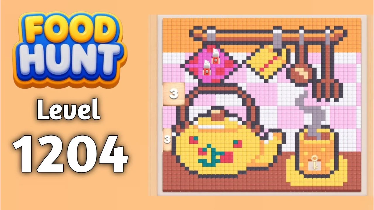 Food Hunt Level 1204 board layout