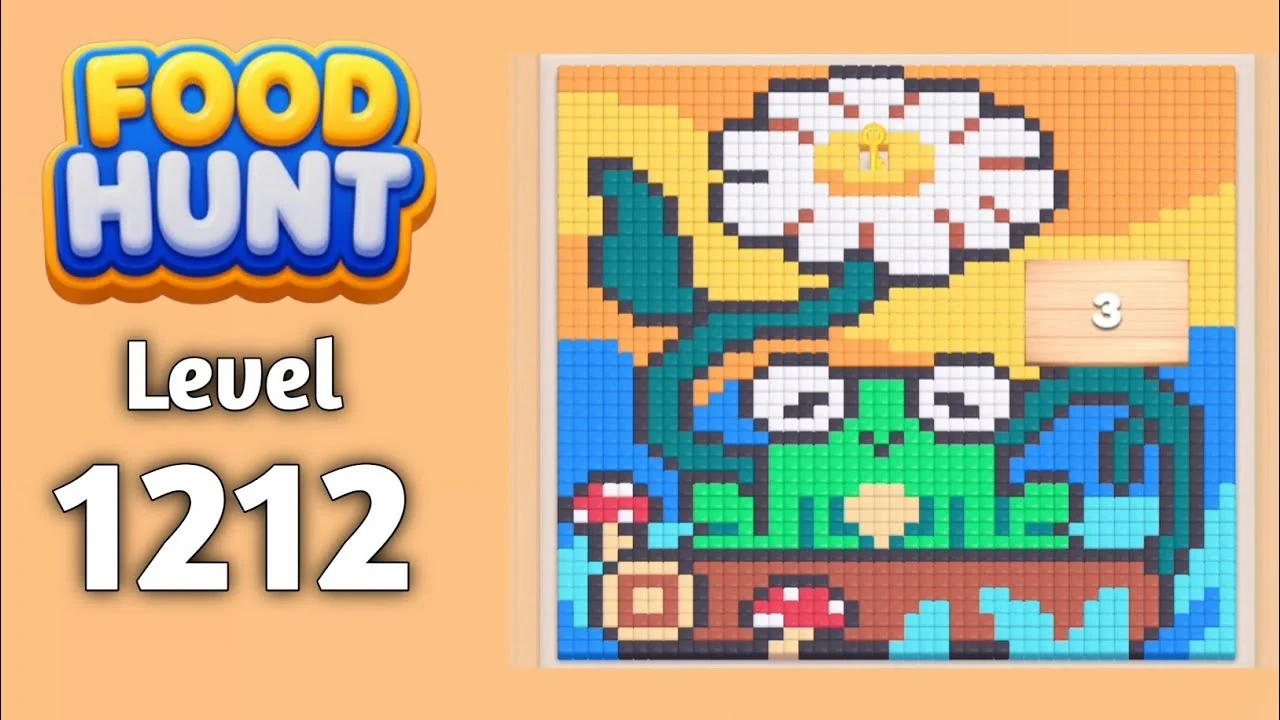 Food Hunt Level 1212 board layout