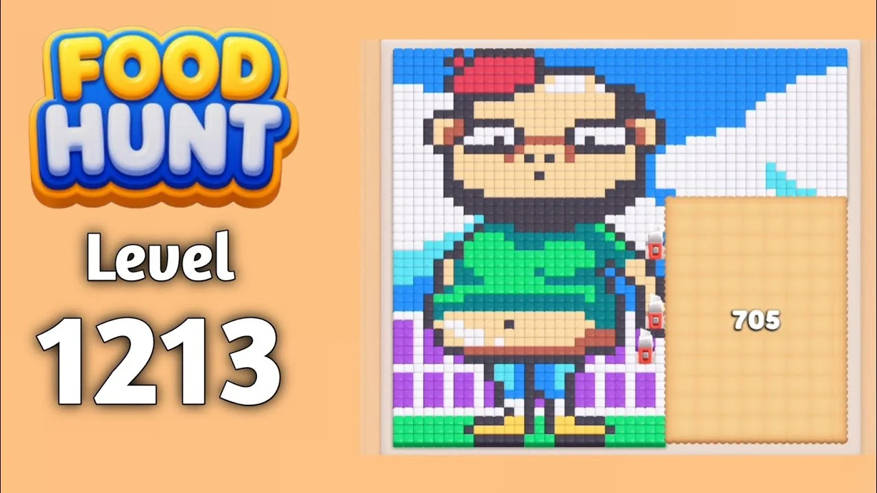 Food Hunt Level 1213 board layout