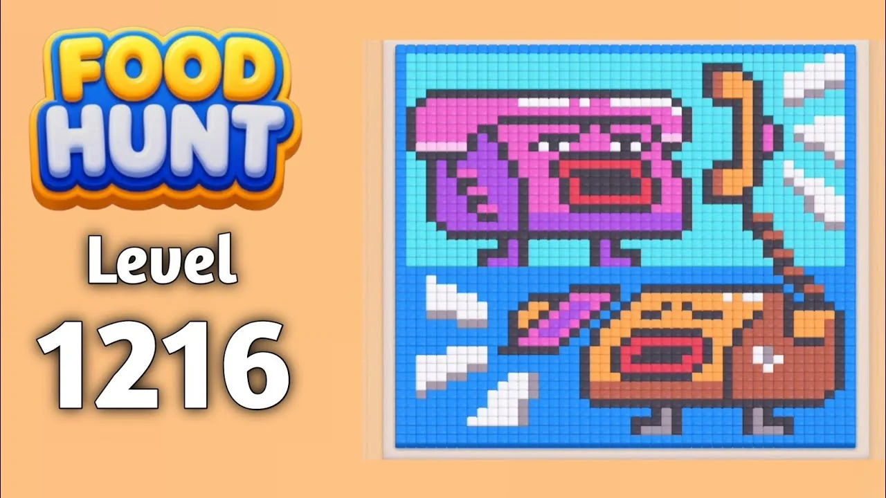Food Hunt Level 1216 board