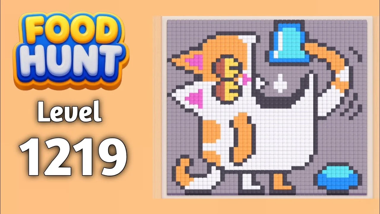 Food Hunt Level 1219 board layout