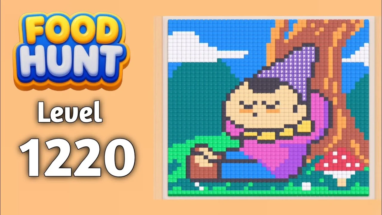 Food Hunt Level 1220 board layout