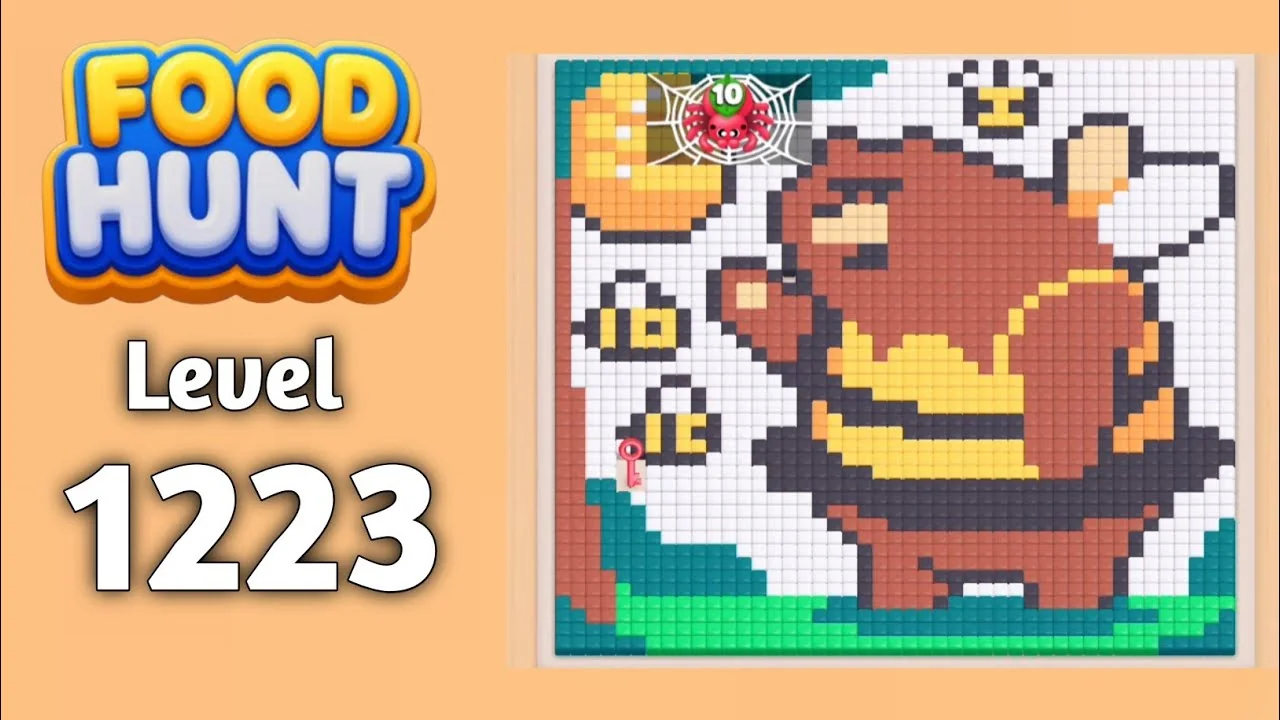 Food Hunt Level 1223 board layout