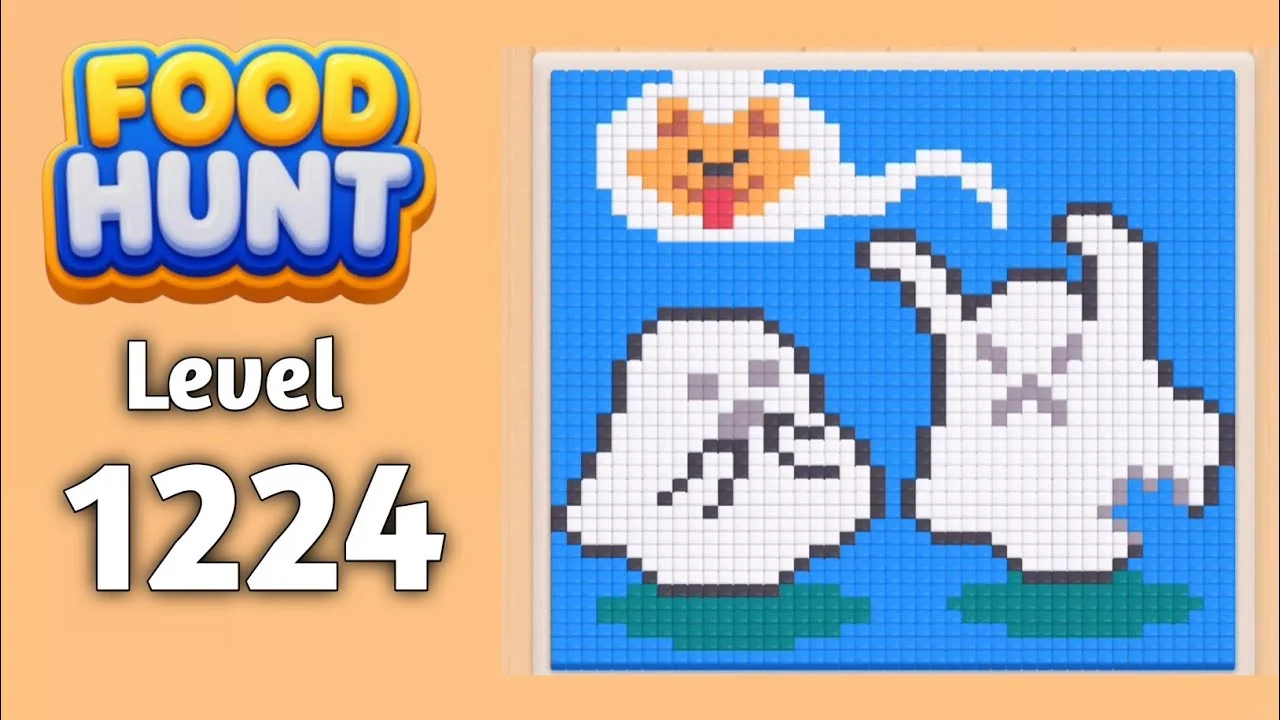 Food Hunt Level 1224 board layout