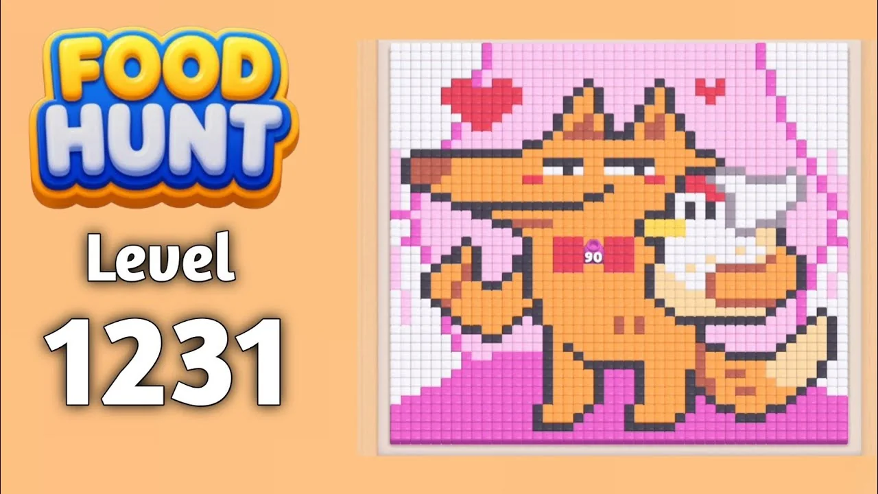 Food Hunt Level 1231 board