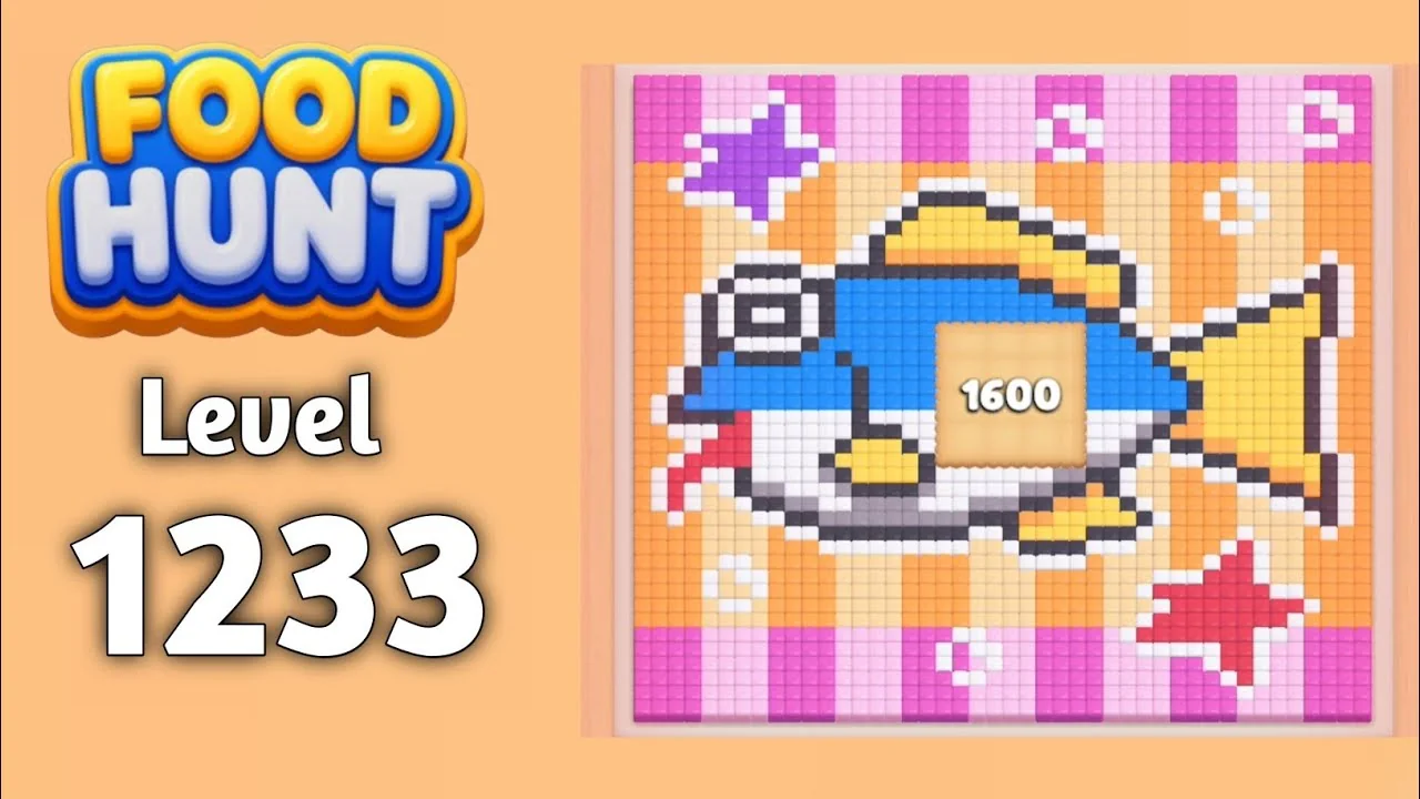 Food Hunt Level 1233 board