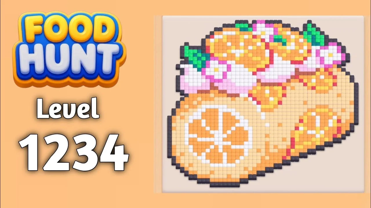 Food Hunt Level 1234 board