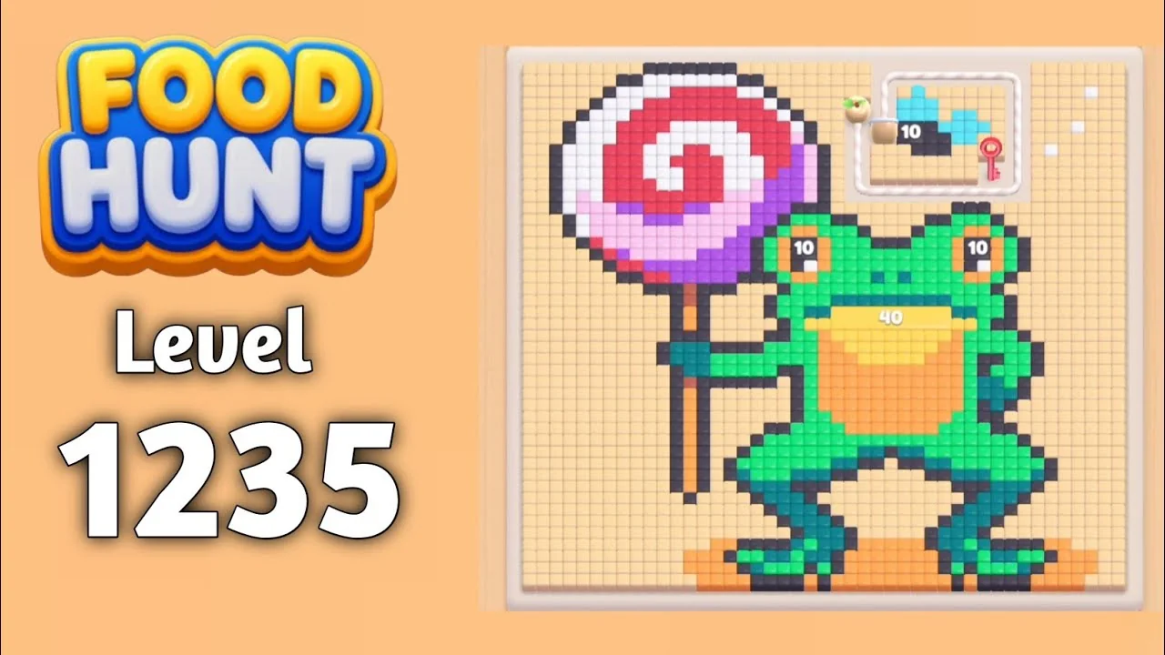 Food Hunt Level 1235 board