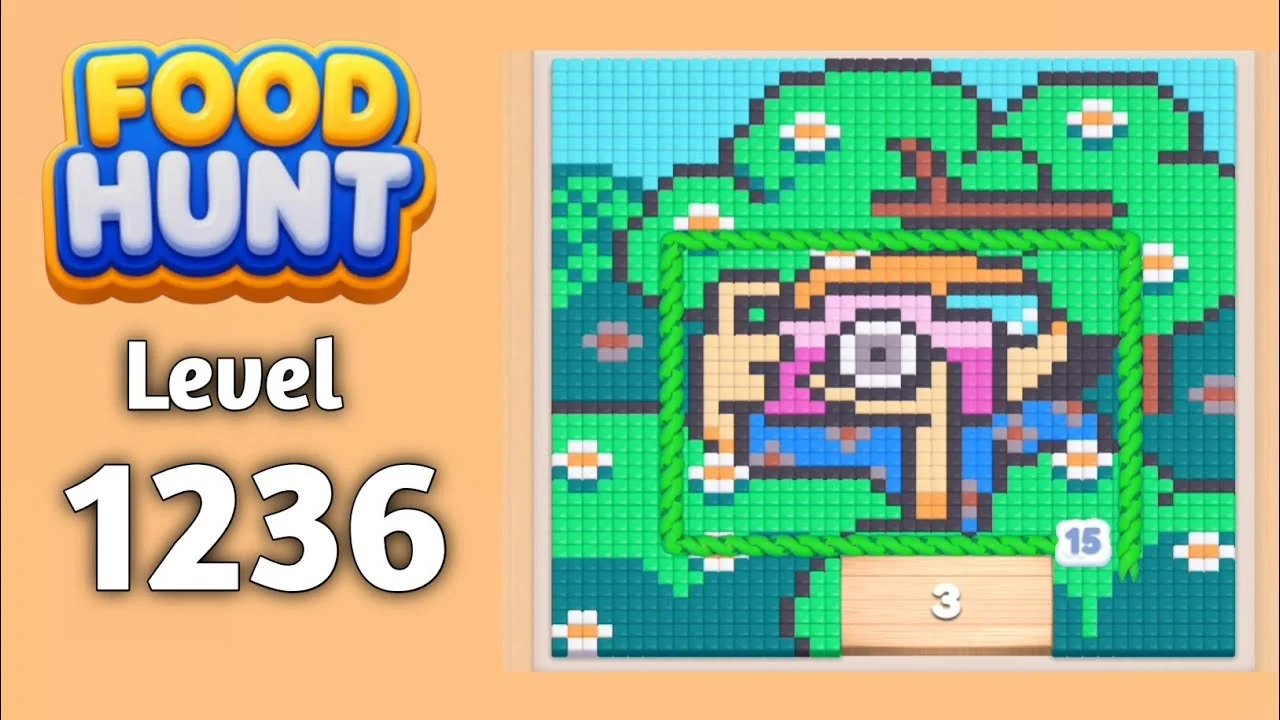 Food Hunt Level 1236 board layout