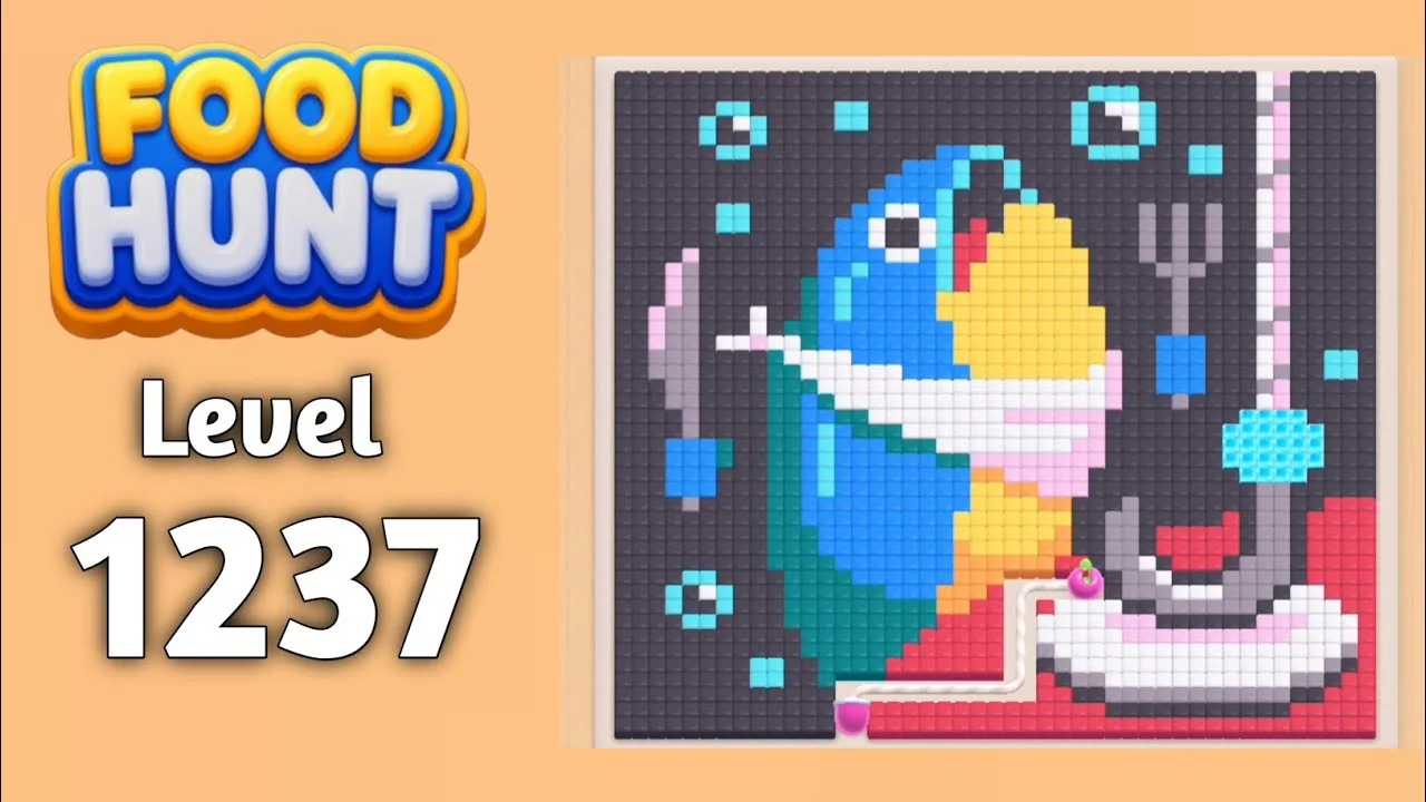 Food Hunt Level 1237 board layout
