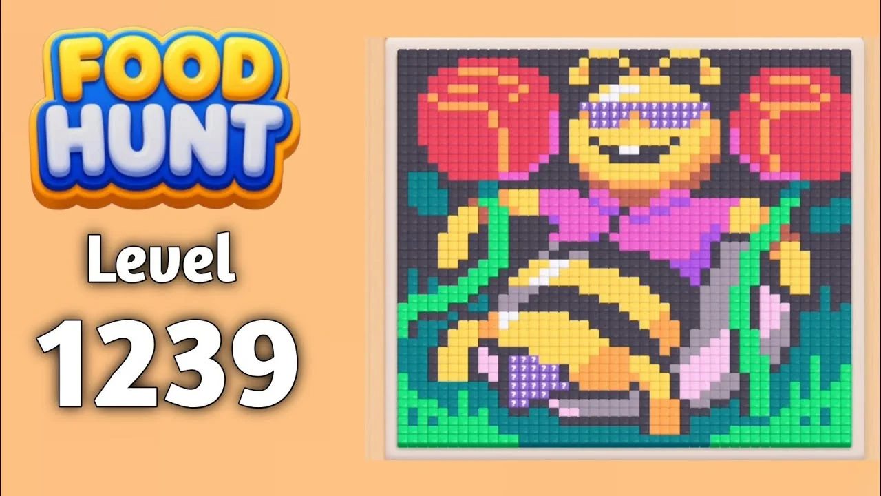 Food Hunt Level 1239 board layout