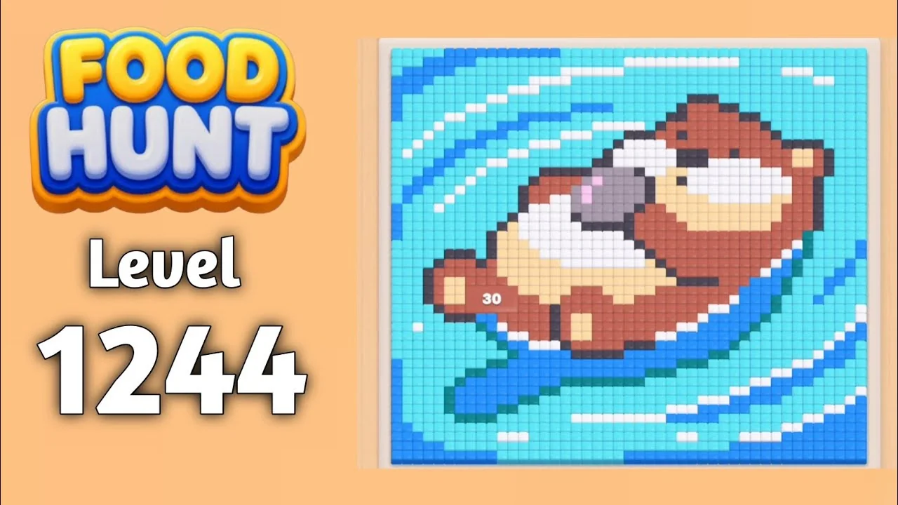 Food Hunt Level 1244 board layout