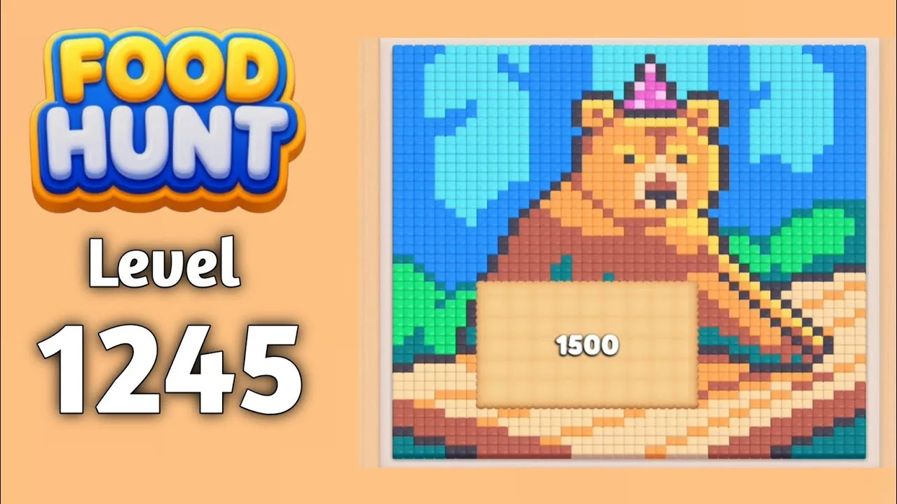 Food Hunt Level 1245 board layout