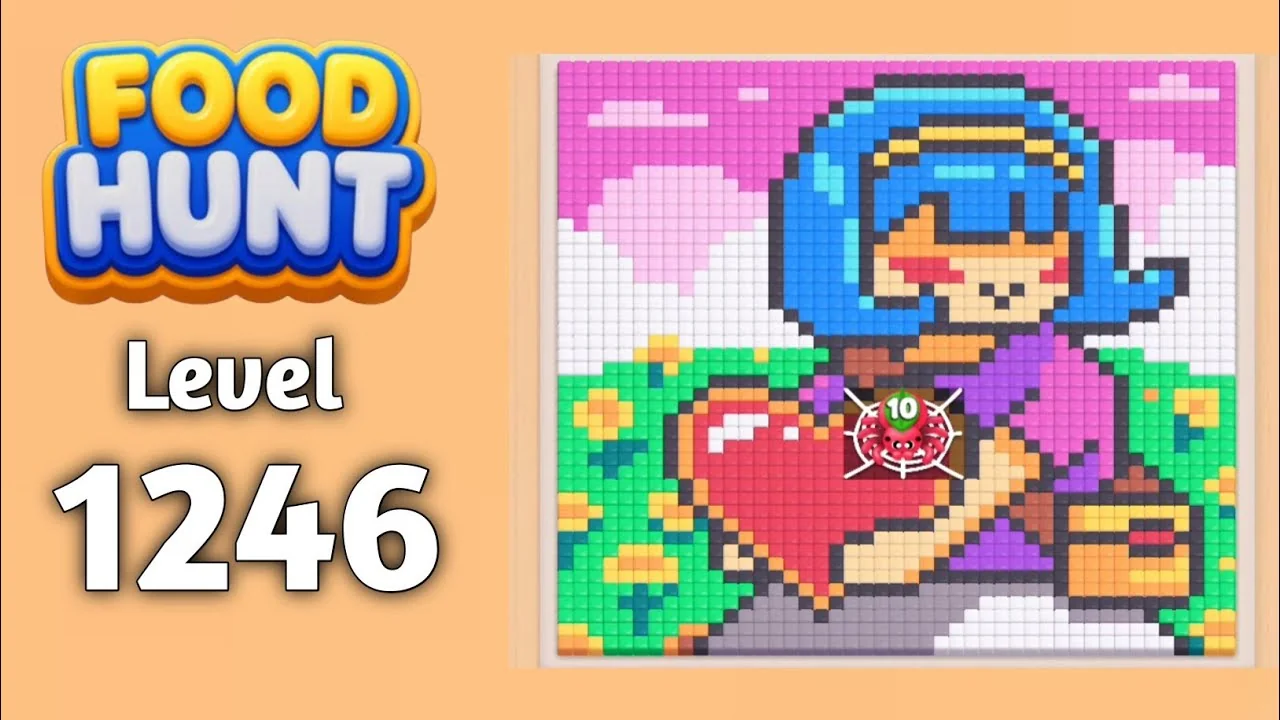 Food Hunt Level 1246 board layout