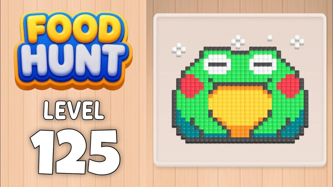 Food Hunt Level 125 board layout