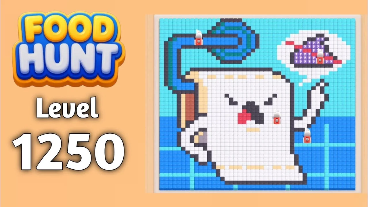 Food Hunt Level 1250 board layout