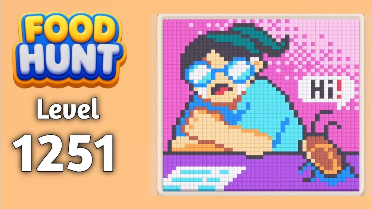 Food Hunt Level 1251 board layout