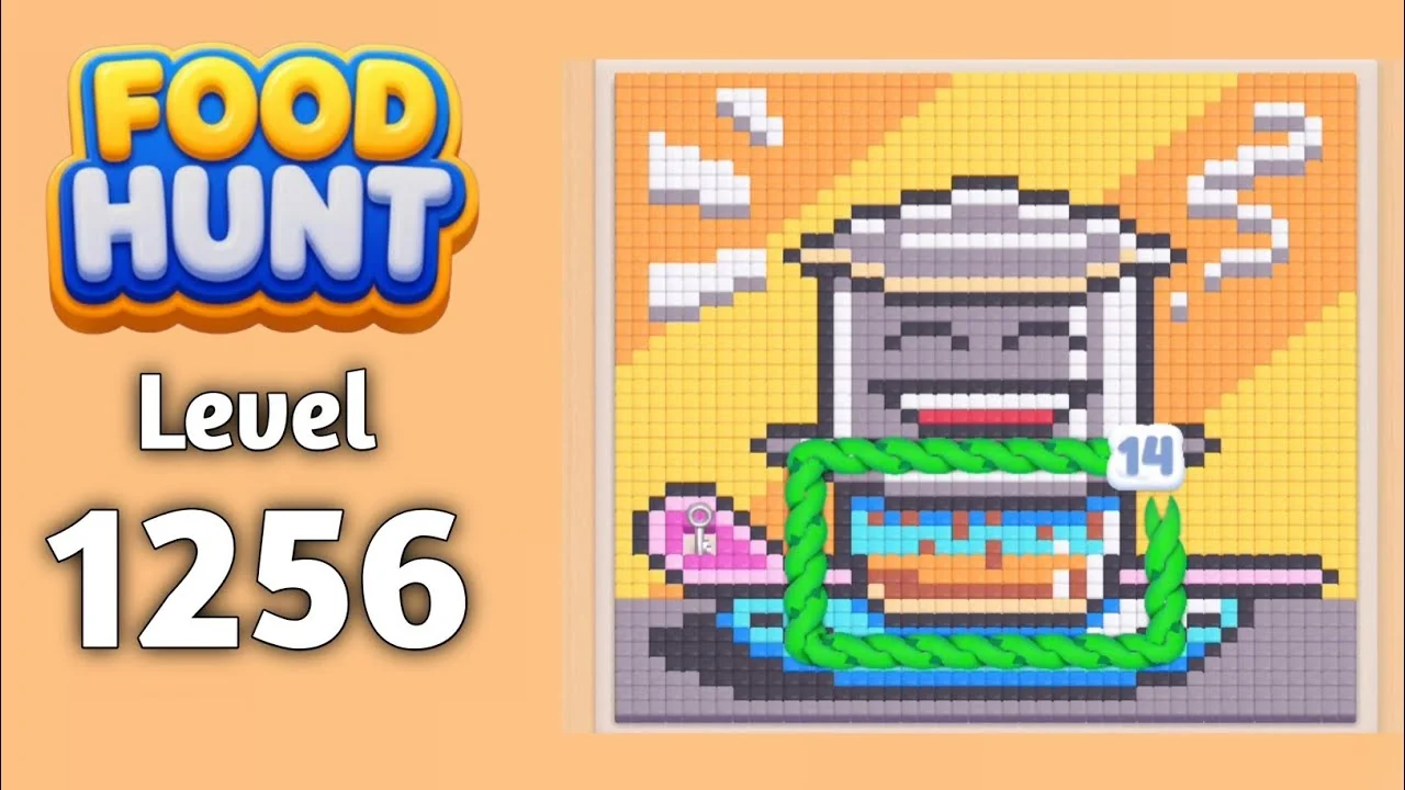 Food Hunt Level 1256 board layout