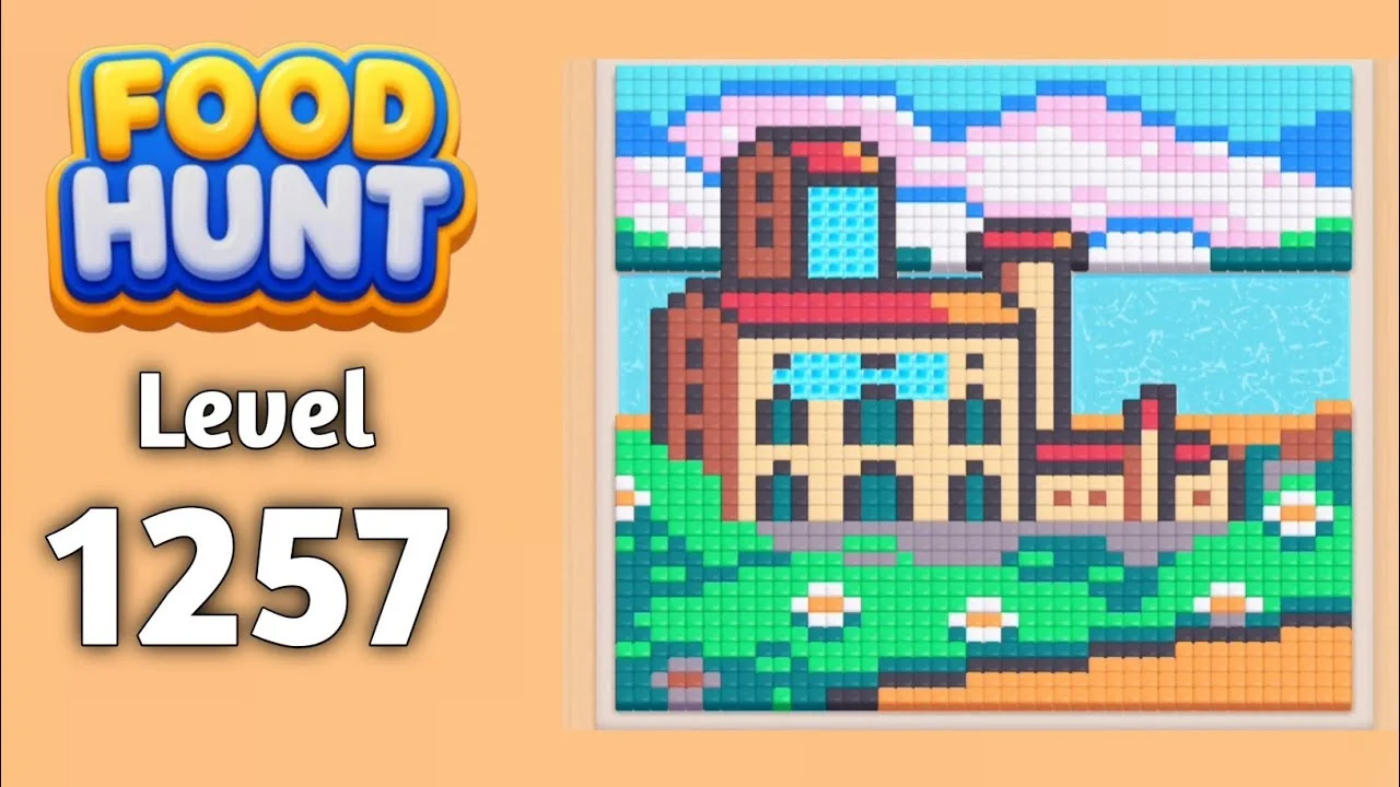 Food Hunt Level 1257 board layout
