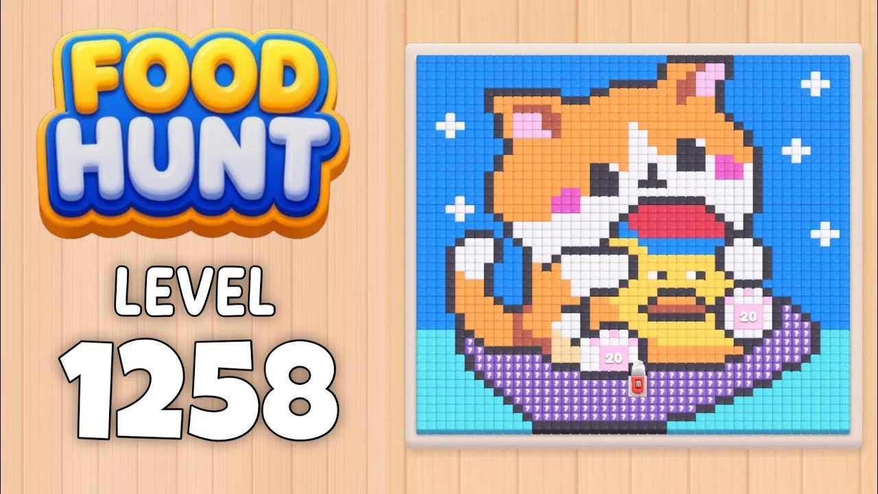 Food Hunt Level 1258 board layout