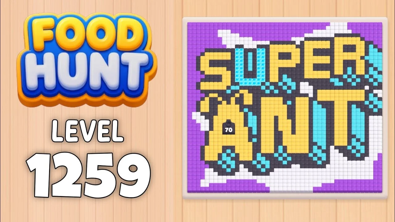 Food Hunt Level 1259 board layout