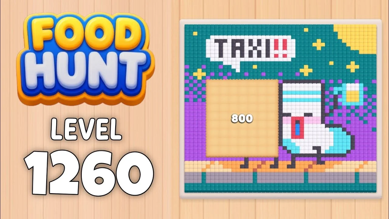 Food Hunt Level 1260 board layout