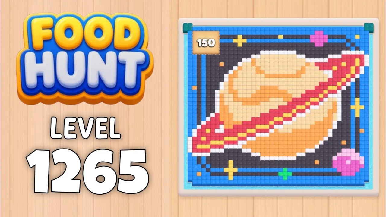 Food Hunt Level 1265 board layout