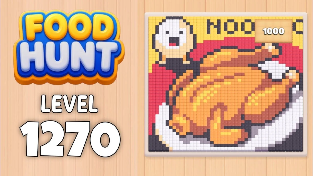 Food Hunt Level 1270 board layout
