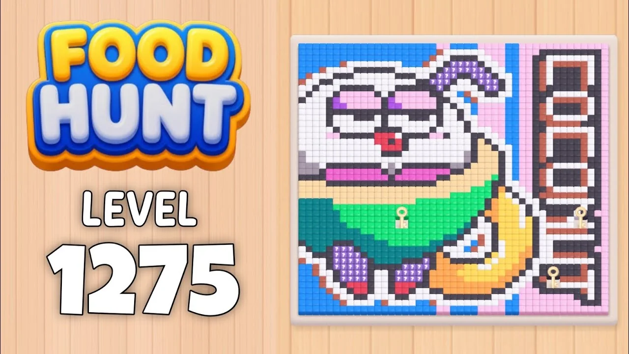 Food Hunt Level 1275 board layout