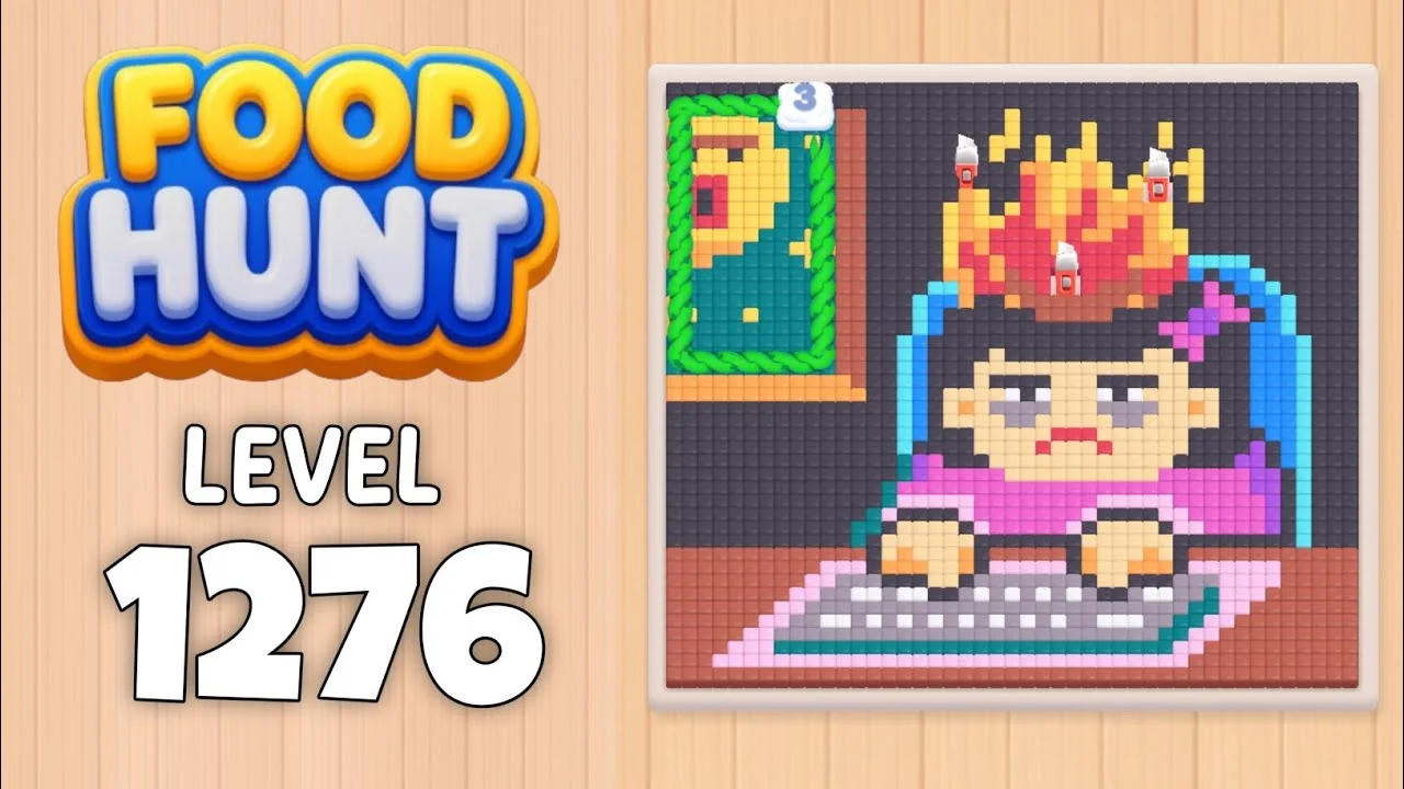 Food Hunt Level 1276 board layout