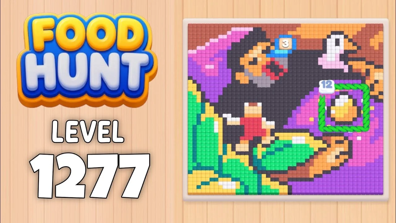 Food Hunt Level 1277 board layout