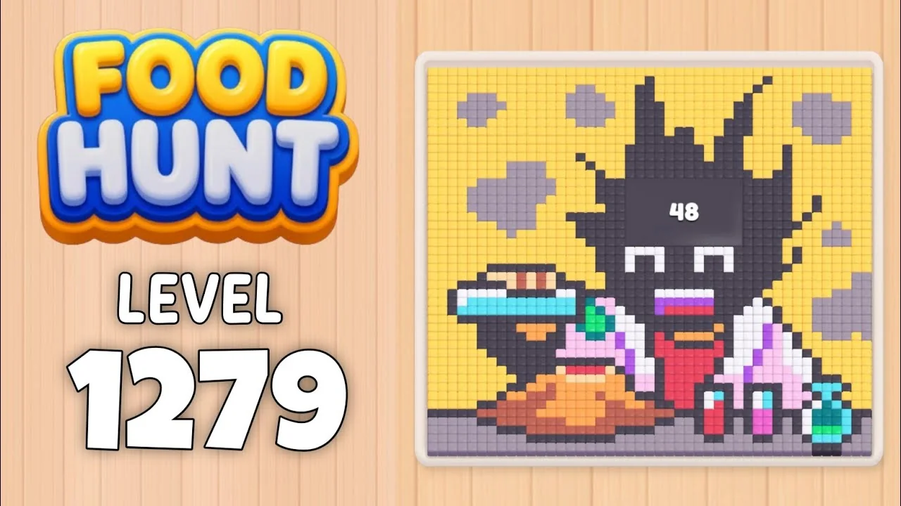 Food Hunt Level 1279 board layout