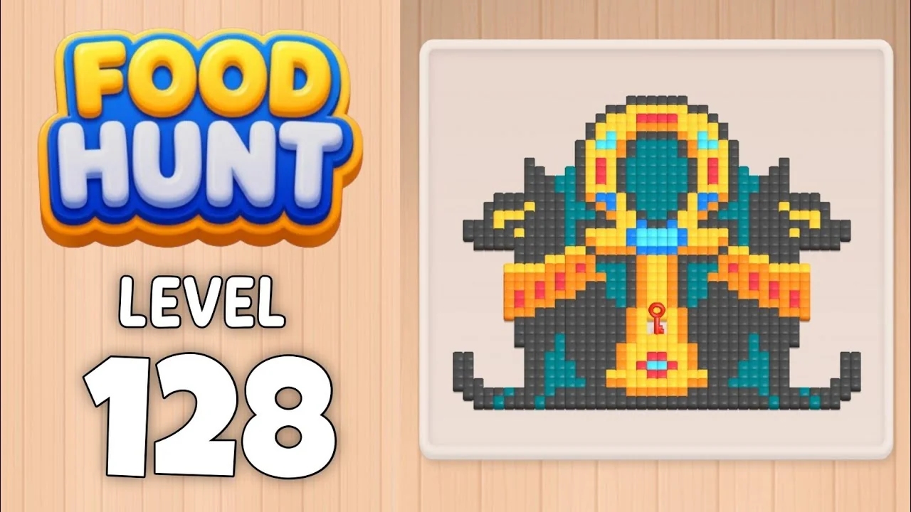 Food Hunt Level 128 board layout