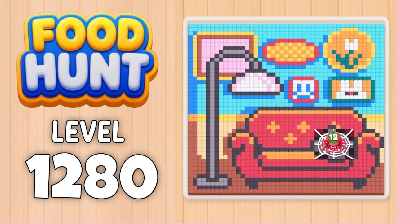 Food Hunt Level 1280 board layout