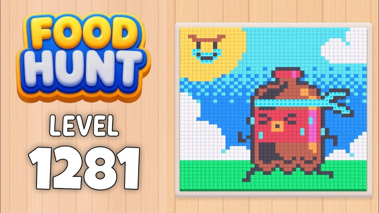 Food Hunt Level 1281 board layout