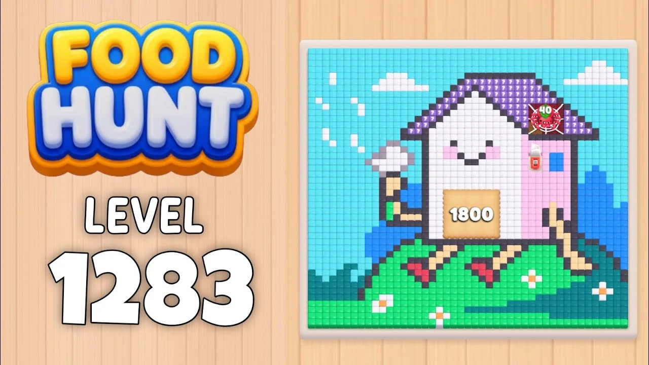 Food Hunt Level 1283 board layout