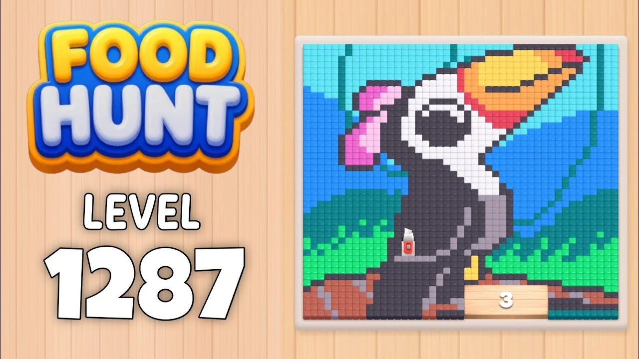 Food Hunt Level 1287 board layout