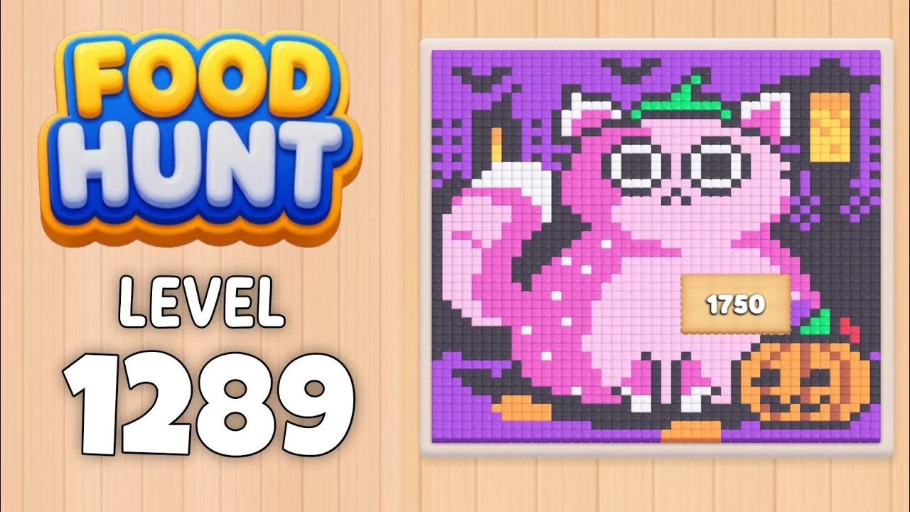 Food Hunt Level 1289 board layout