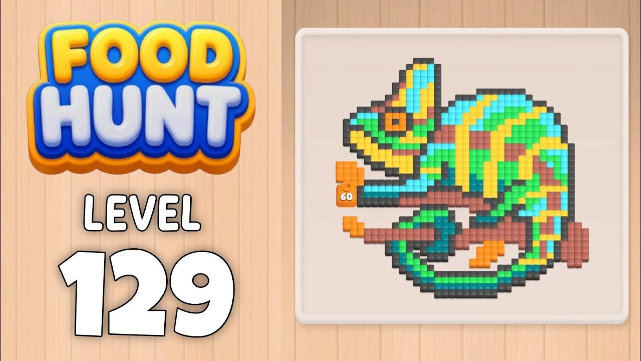 Food Hunt Level 129 board layout