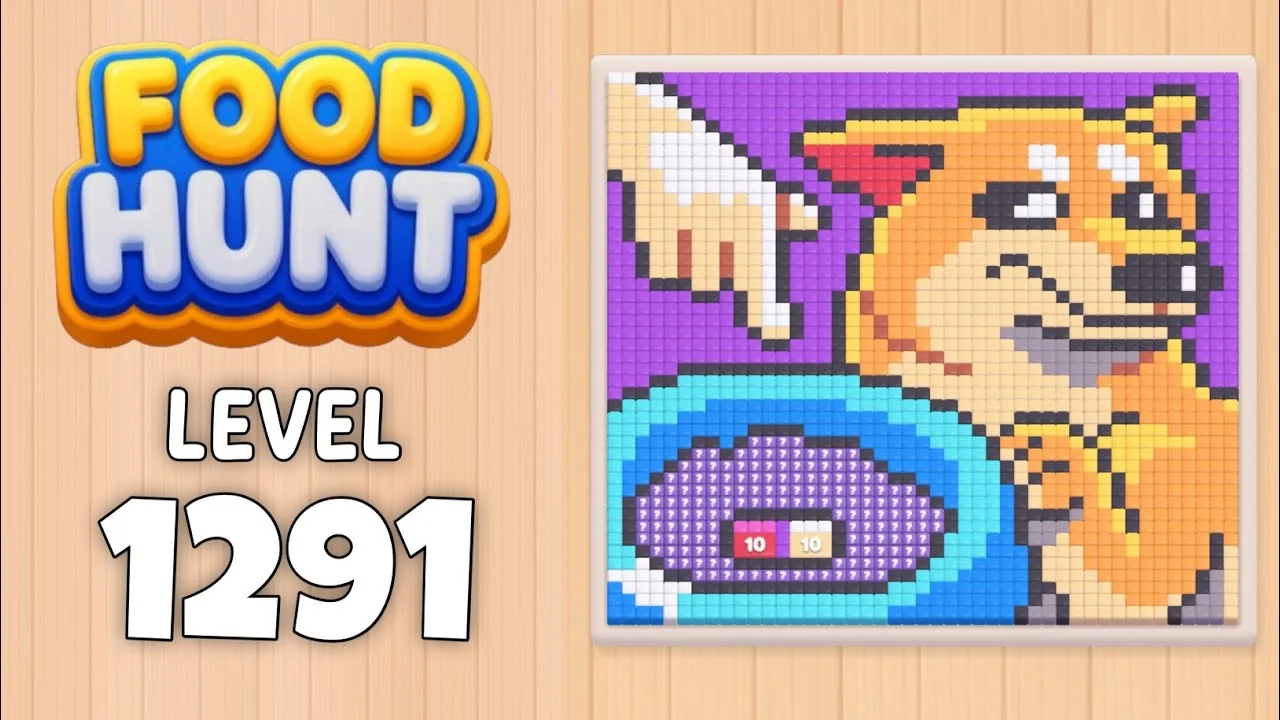Food Hunt Level 1291 board layout