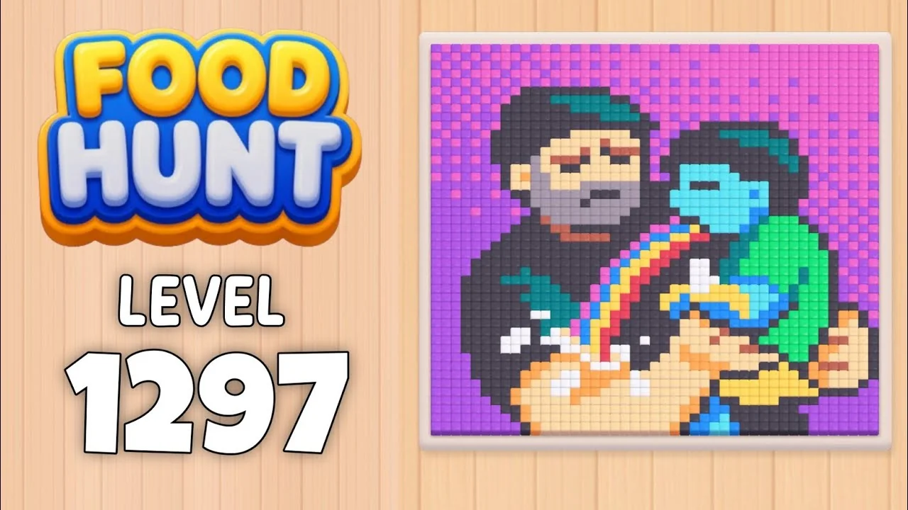 Food Hunt Level 1297 board layout