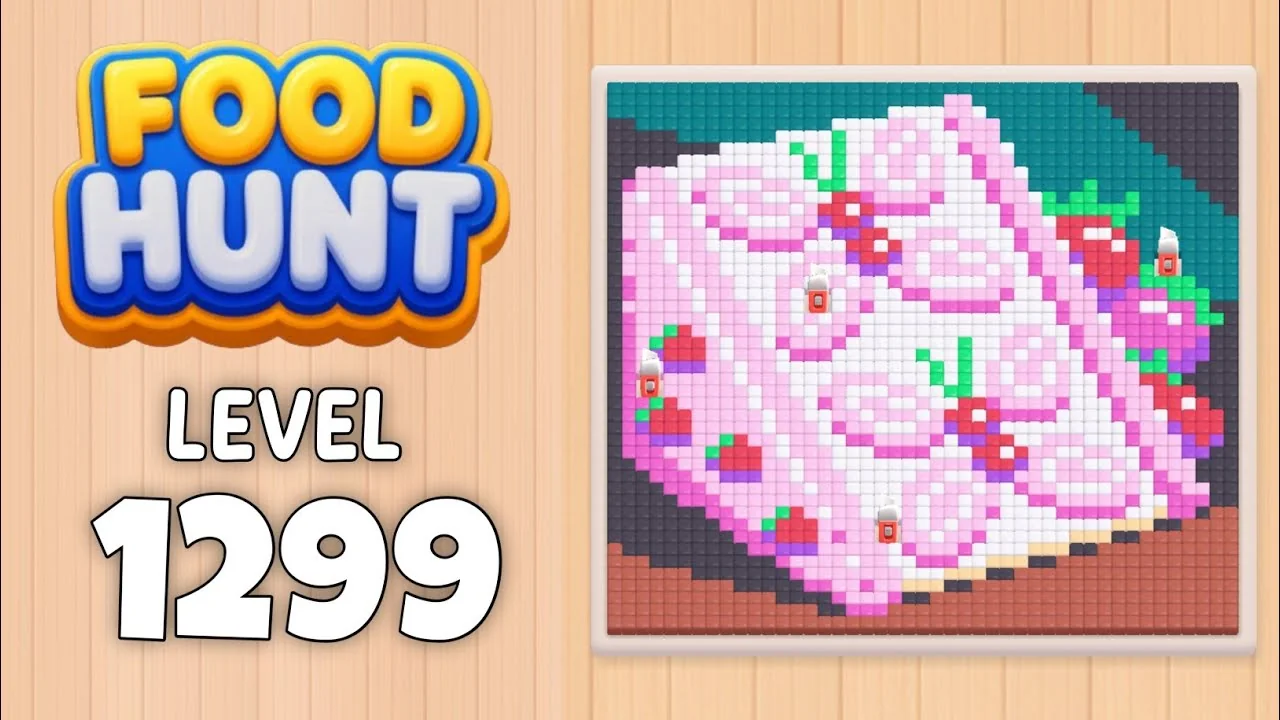 Food Hunt Level 1299 board layout