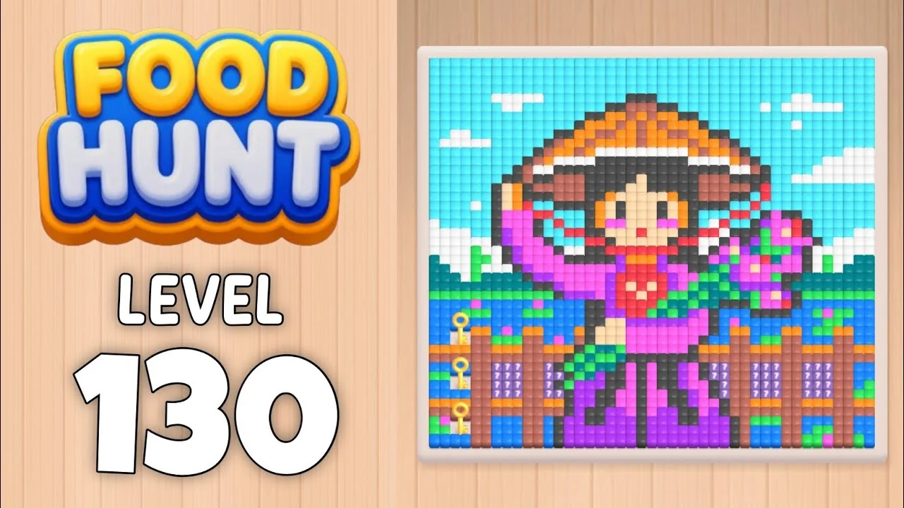 Food Hunt Level 130 board layout