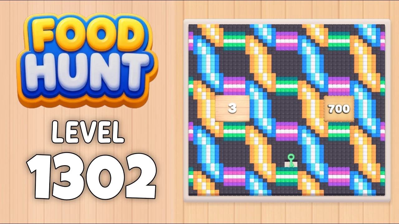 Food Hunt Level 1302 board layout