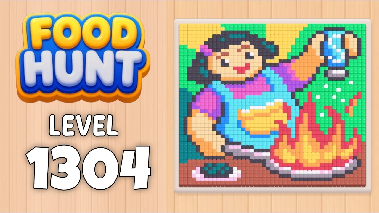 Food Hunt Level 1304 board layout
