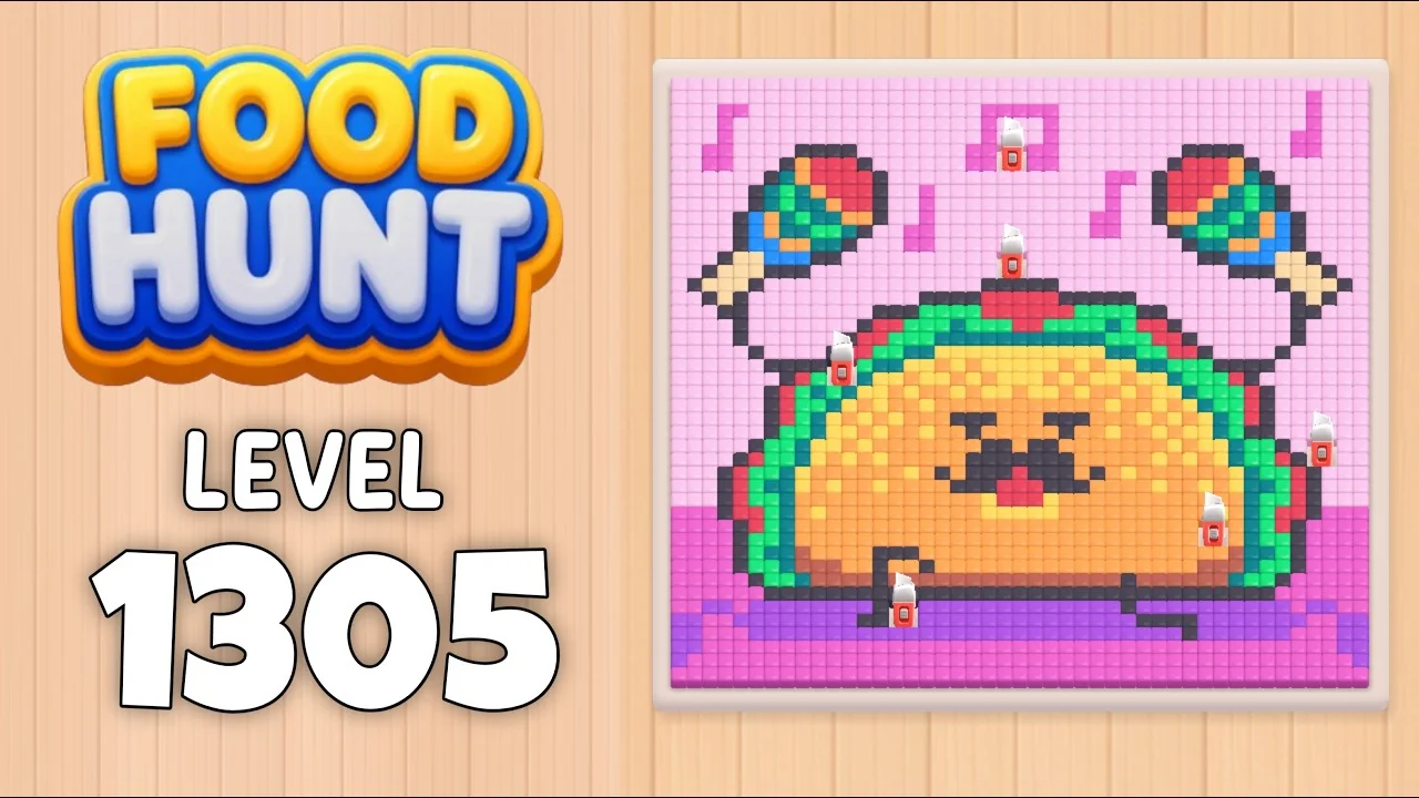 Food Hunt Level 1305 board layout