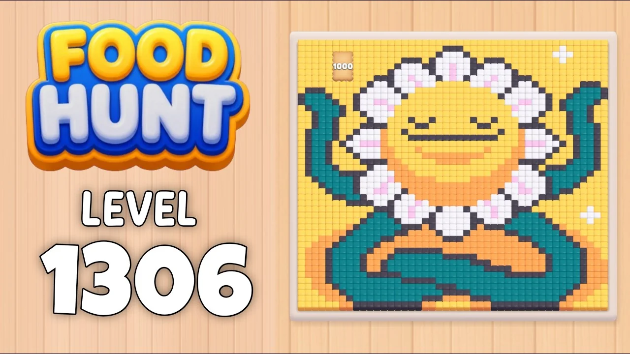 Food Hunt Level 1306 board layout