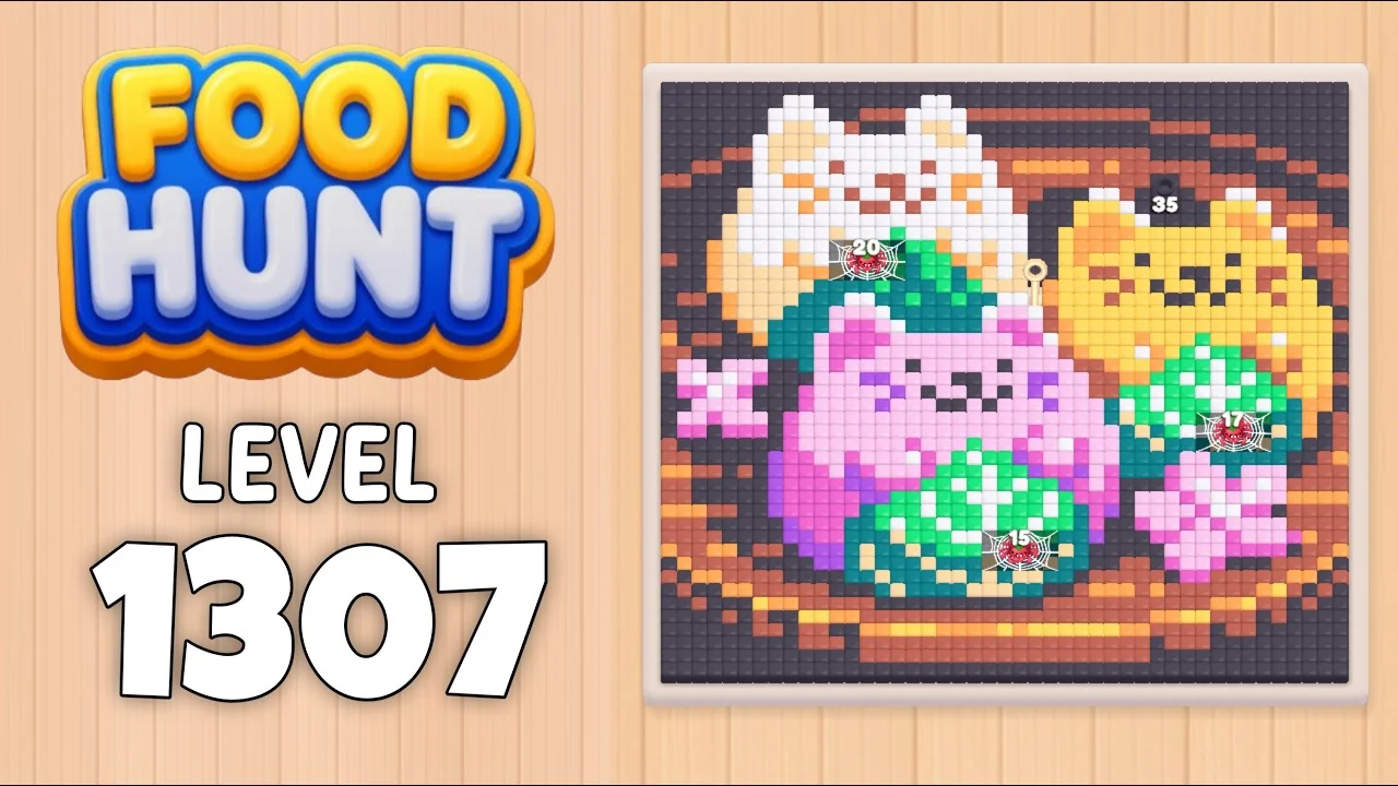 Food Hunt Level 1307 board layout