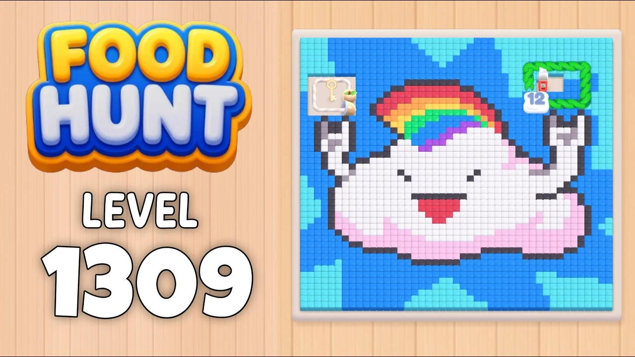 Food Hunt Level 1309 board layout