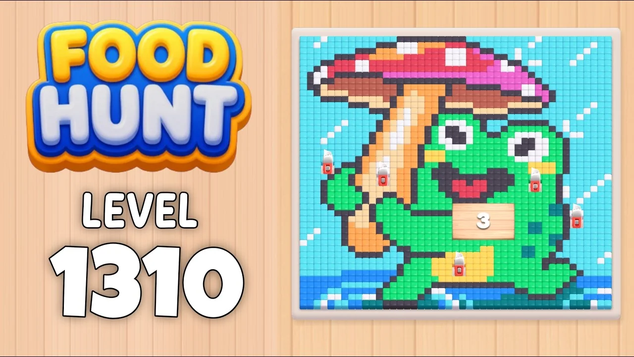 Food Hunt Level 1310 board layout